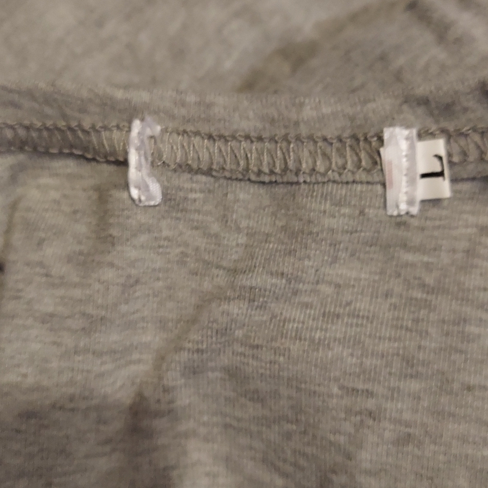 Long Sleeve Heather Gray V-neck bodycon sweater dress - Picture 8 of 8